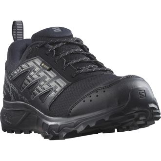 Salomon Wanderschuh SALOMON WANDER GORE-TEX, Herren, Gr. 41, schwarz, Synthetik, Textil, Schuhe Wanderschuh, wasserdicht, Trailrunningschuhe