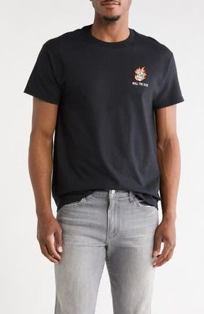 Riot Society Roll The Dice Embroidery T-Shirt in Black at Nordstrom Rack, Size Xx-Large