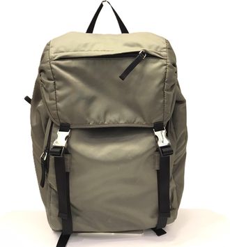Prada Green Khaki Nylon Backpack (Pre-Owned)