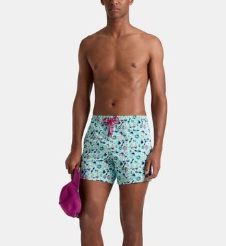 Vilebrequin Stretch Short Swim Trunks in Island Turquoise at Nordstrom, Size Xx-Large