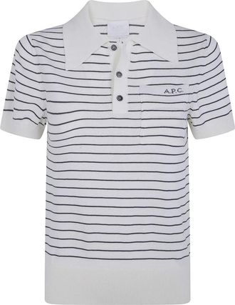 A.P.C. Polo Shirts - Dames - Polos - Wit - M - Tops