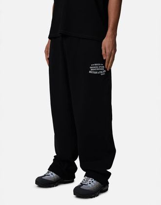 Good For Nothing Joggers ampi neri con logo ricamato-Nero