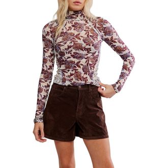 Free People Lyric Floral Lace Top in Ivory Combo at Nordstrom Rack, Size Medium