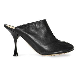 Bottega Veneta Heeled Mules, female, Black, Size: 8 1/2 US Dot Mules