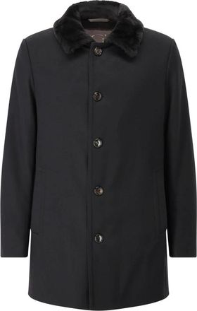 Gimos Wollen Single-Breasted Jas - Heren - Mantel - Blauw - 3XL - Wol - Jassen