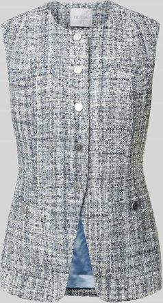 Guess Weste mit Strukturmuster Modell SADIE in Hellblau, Gr&ouml;&szlig;e XS