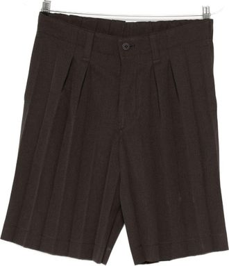 Homme Plissé Issey Miyake Pleated Shorts - Mens - Polyester