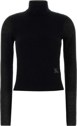 Burberry Black Wool Blend Sweater