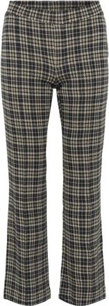 Part Two Donkerblauwe Geruite Broek - Dames - Wijde Broeken - Veelkleurig - 3XL - Polyester - Broeken