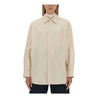 Christophe Lemaire Long Shirt - female - Lemaire - Shirts - Beige - S - Blouses & Shirts