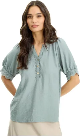 In Front Mujer, Blusas y Camisas, Azul, Talla: M