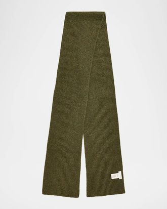 Dries Van Noten Men & apos;s Moyson Wool Ribbed Scarf