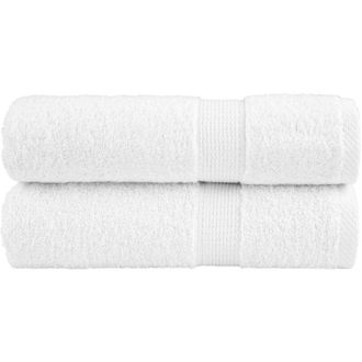 vidaXL Toallas De Ducha Solund 2 Unidades Blanco 70x140 Cm 600 Gsm Vidaxl