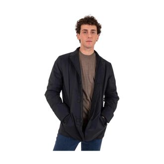 People of Shibuya Light Jackets, male, Blue, S, Blue Polyester Jacket with Thermal Insulation