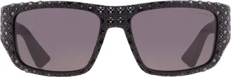 Dior DIOR3D S3I Smoke Square Mens Sunglasses DM4165IS 05A 57