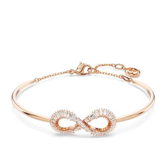 Swarovski Armband Vrouwen Hyperbola Infinity Wit Ros&eacute;goud 5679443 - Dames - Armbanden - Roze - ONE Size - Accessoires