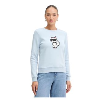 Karl Lagerfeld Sweatshirts - Dames - Sweatshirts - Blauw - S - Hoodies & sweatvesten