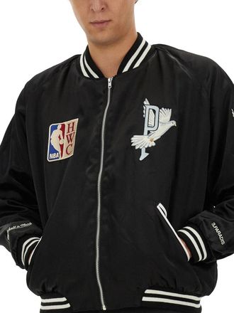 3.Paradis Cotton-Blend Varsity Jacket - Black