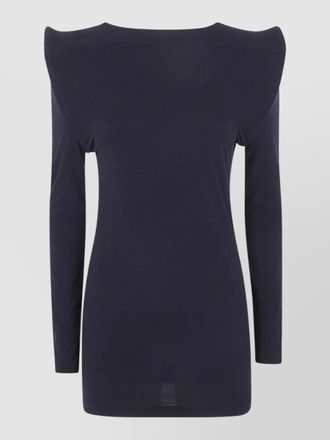 Junya Watanabe boat neck knit top cap sleeves