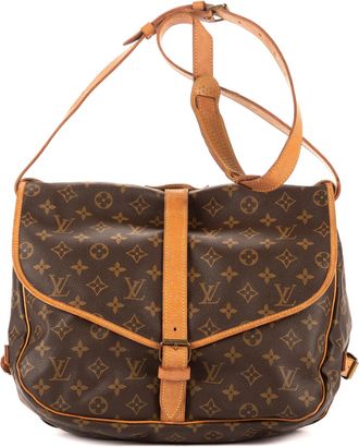 Louis Vuitton Pre-owned Womens Saumur GM Crossbody - Brown - One Size
