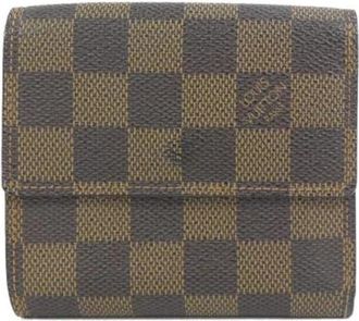 Louis Vuitton Pre-owned Portefeuille Elise Damier Wallet - Dames - Vintage Accessoires - Bruin - ONE Size - Vintage