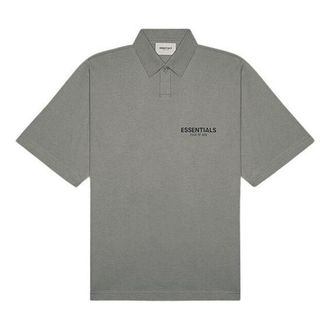 Fear of God SS20 Logo Polo Shirt Charcoal FOG-SS20-404