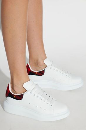 Alexander McQueen Leather Sports Shoes, Womens, White