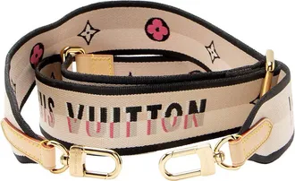 Louis Vuitton Beige Logo Jacquard Speedy Bandouliere 20 Shoulder Strap (Authentic Pre-Loved)