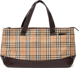 Burberry Borsa a mano a quadri - Toni neutri