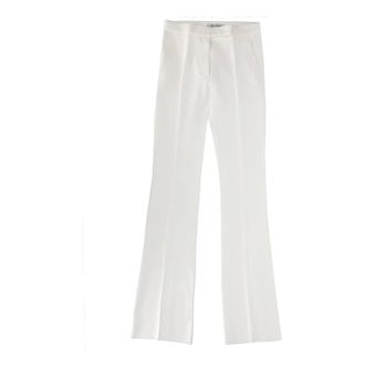 Max Mara Cecina Trousers - female - Max Mara - Wide Trousers - White - 2XS - Trousers