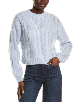 Naadam Airy Cable Crewneck Cashmere Sweater