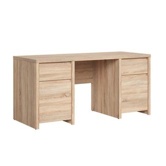 Petits Meubles Escritorio 2 puertas 2 cajones tableros de aglomerado laminados madera