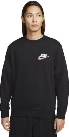 Nike Club French Terry Crew Sweatshirt (Asia Sizing) Black FB7685-010