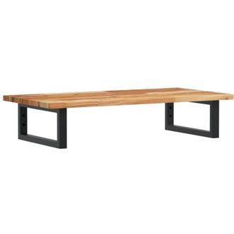 vidaXL Vidaxl - Estante De Lavabo De Pared Acero Y Madera Maciza De Acacia