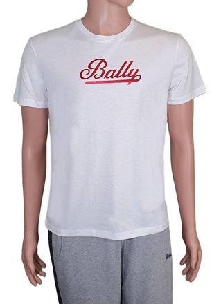 Bally Womens Short Sleeve Logo T-Shirt In White