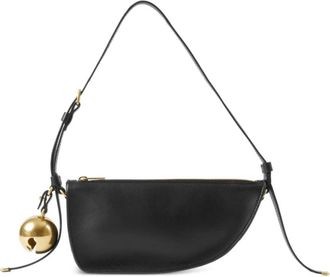 Burberry Mini Shield leren schoudertas - Dames - Schoudertassen - Zwart - ONE Size - Leer - Tassen