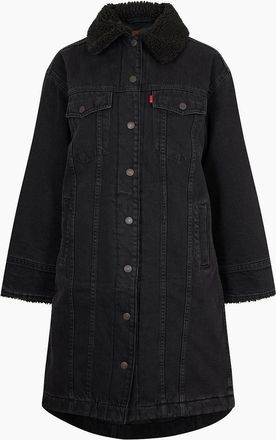 Levi's Womens Padded Trucker - Black - Size: 14
