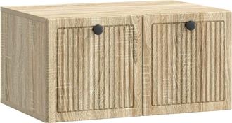 vidaXL Mueble Para Tv De Pared Roble Sonoma 59,5 X 41 X 30 Cm Vidaxl