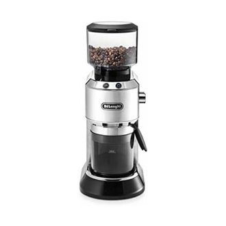 DeLonghi Kg 520.m Molinillo De Caf&eacute; El&eacute;ctrico Con Con Manejo Manual, 2 Teclas De Control, 150 W, 14 Tazas, Plata
