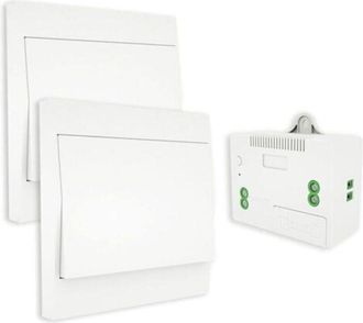 OEM Interruptor Inal&aacute;mbrico Rf433, Sin Bater&iacute;a, Interruptor De Pared Con Control Remoto, Interruptor Bidireccional, Autoalimentado, Sin Cableado, Transmis