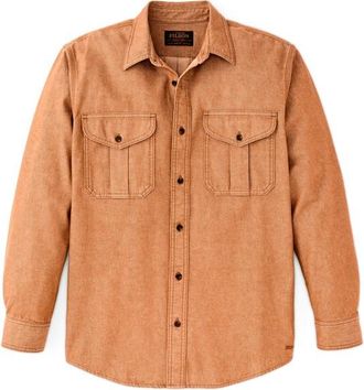 Filson Denim Guide Shirt Hemd f&uuml;r Herren | orange