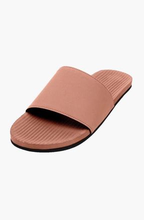 indosole Responsibly-Made Tire Sole Slide Sandals in Rust at Nordstrom, Size 10