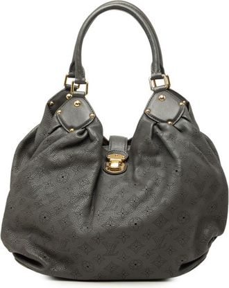 Louis Vuitton Gray Lv Charcoal Leather Handbag Tote Bag (Pre-Owned)