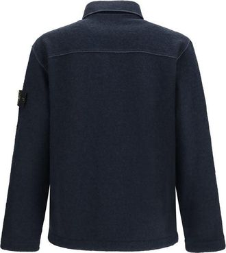 Stone Island Wool-Blend Shirt - Blue