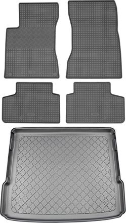 OEM Juego De Alfombrillas De Goma Para Coche Y Maletero Para Mercedes Glb X247 Suv (5 Puertas) Desde Noviembre De 2019