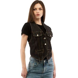 Moschino Multicolor Cotton Womens Waistcoat