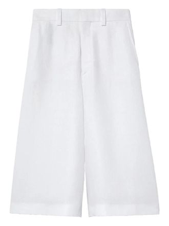 Loro Piana flax bermuda shorts - White