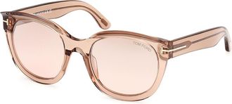 Tom Ford FT1114 TAMARA-02 45G Womens Sunglasses Brown Size 54