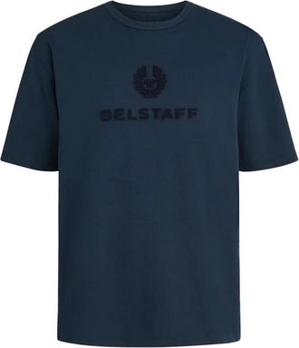 Belstaff Varsity T-Shirt in Navy - Heren - T-shirts - Blauw - S - Tops