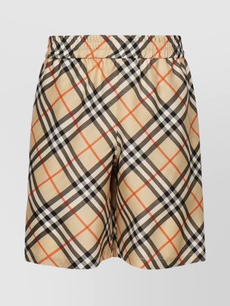 Burberry silk check tailored bermuda shorts